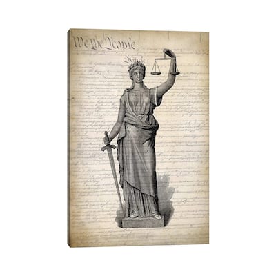 iCanvas "U.S. Constitution" by PatentPrintStore Canvas Print
