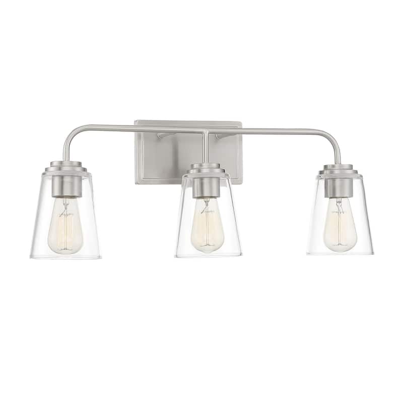 Meridian M80044 3 Light 24" Wide Bathroom Vanity Light with Tapered