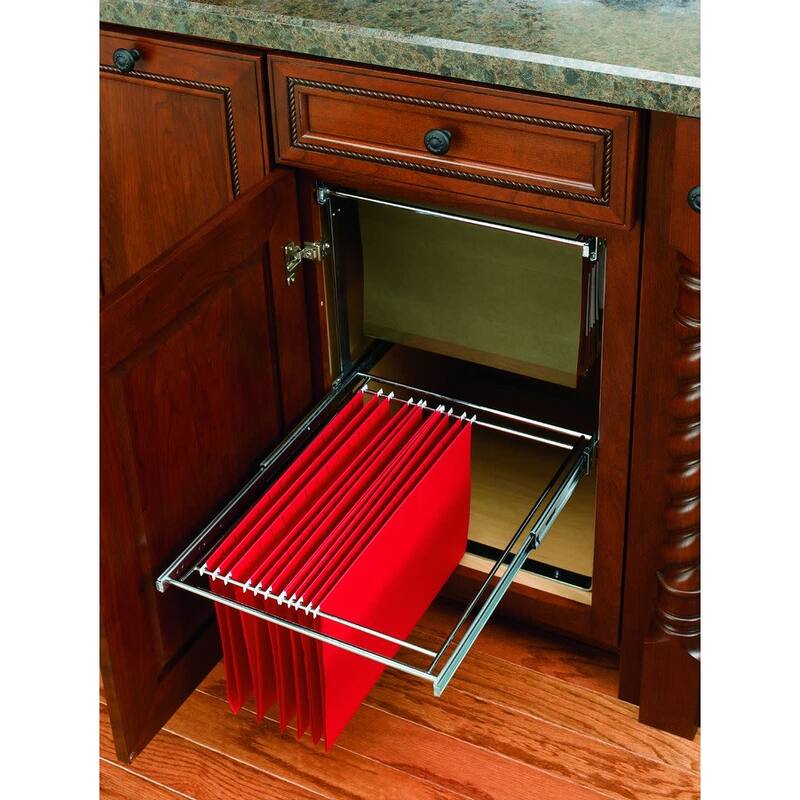 Rev-A-Shelf RAS-FD Series Pull Out 2 Tier File Organizer System for 15