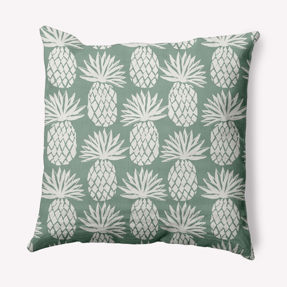 Pineapple Pattern Nautical Indoor/Outdoor Throw Pillow