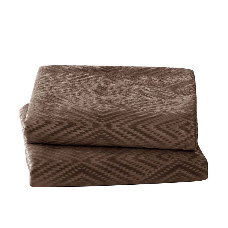 Tonopah Ikat Velvet Throw Pillow Cover Set, NO INSERT