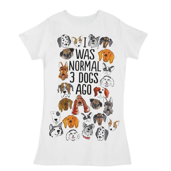 Shop Relevant Women S Dog And Cat Crazy Nightshirts White Short