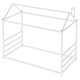 preview thumbnail 6 of 10, House Platform Bed with Roof and Chimney , Modern Design, Sturdy Metal Frame, Imaginative Playhouse Style, Easy Assembly