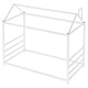 preview thumbnail 6 of 10, House Platform Twin Bed with Roof and Chimney Design, Sturdy Metal Frame