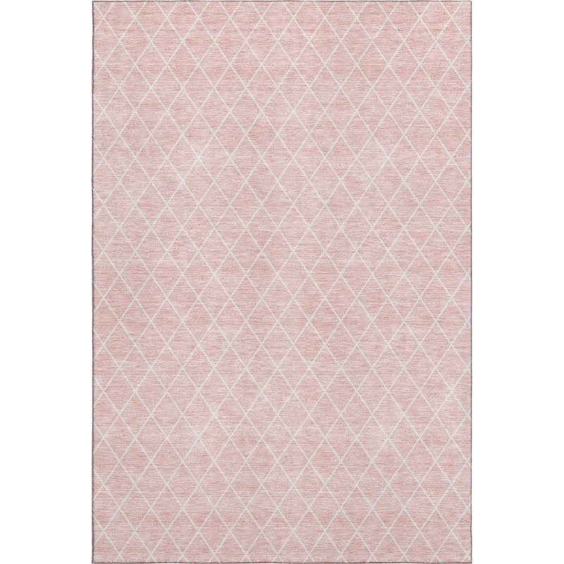 Premium Washable Super Soft Diamond Trellis Mayfield Rug