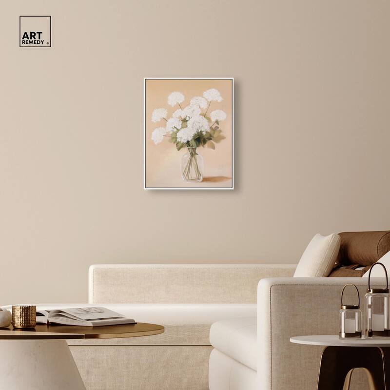 Lace in a Vase I Canvas by Art Remedy