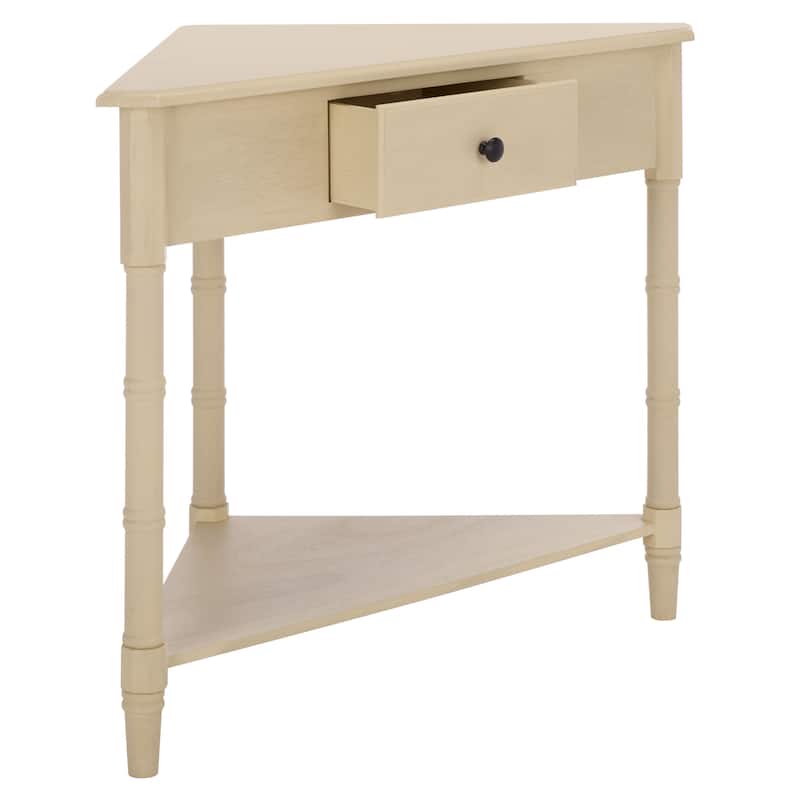 SAFAVIEH Calla Grey Corner Table - 33.9" x 17.3" x 28" - 34"W x 17"D x 28"H