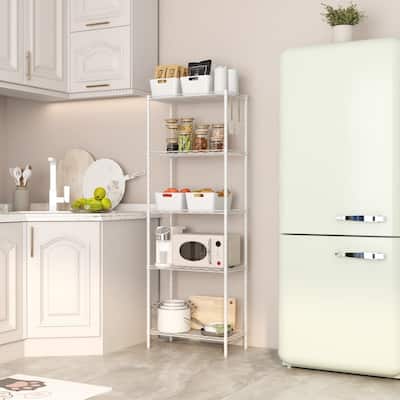 5-Shelving Unit, Adjustable Wire Shelving