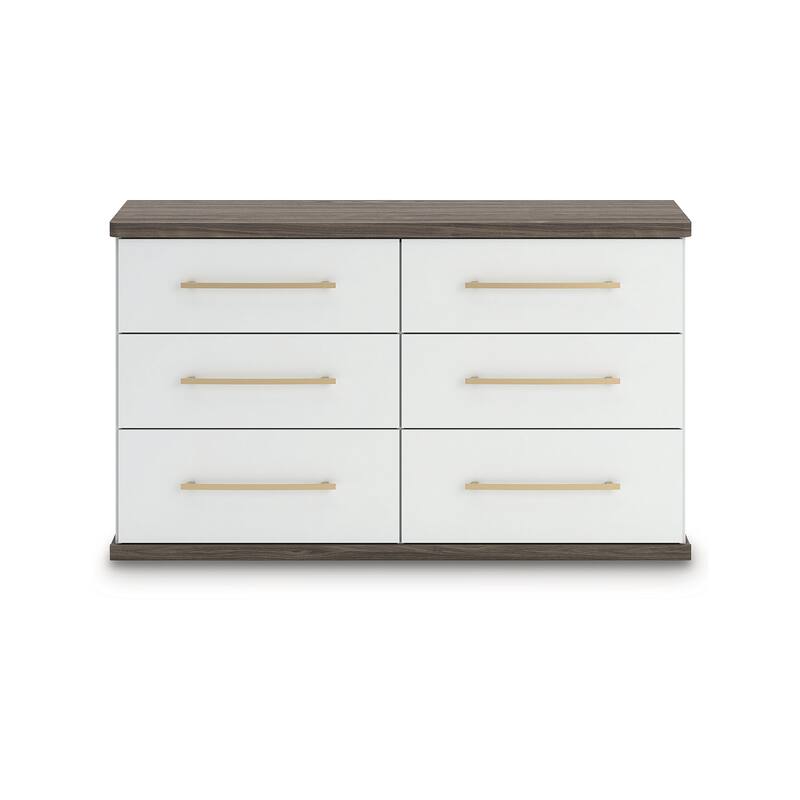 Signature Design by Ashley Nendalane Brown/White Dresser