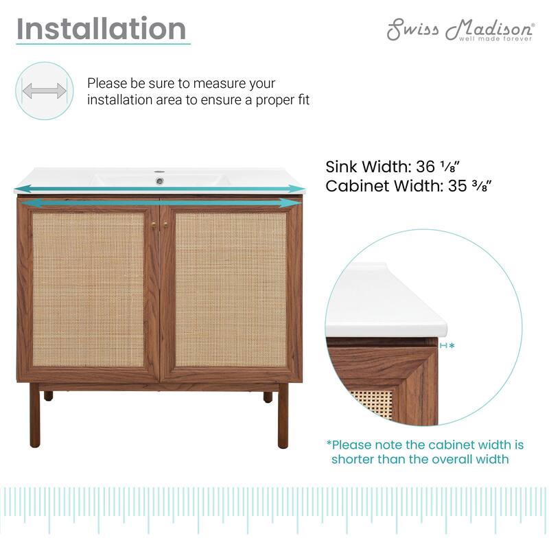 Classe Bathroom Vanity in Oak