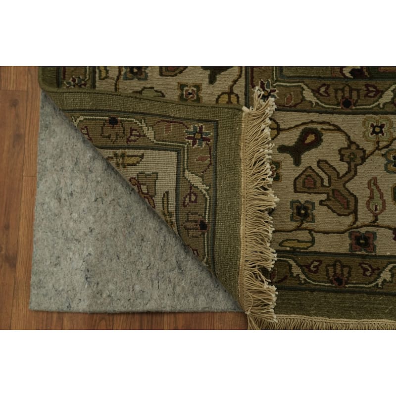 Hand Knotted Oriental 100% Wool Carpet Traditional All-Over Green Sumak Area Rug - 10' 1'' X 8' 4''