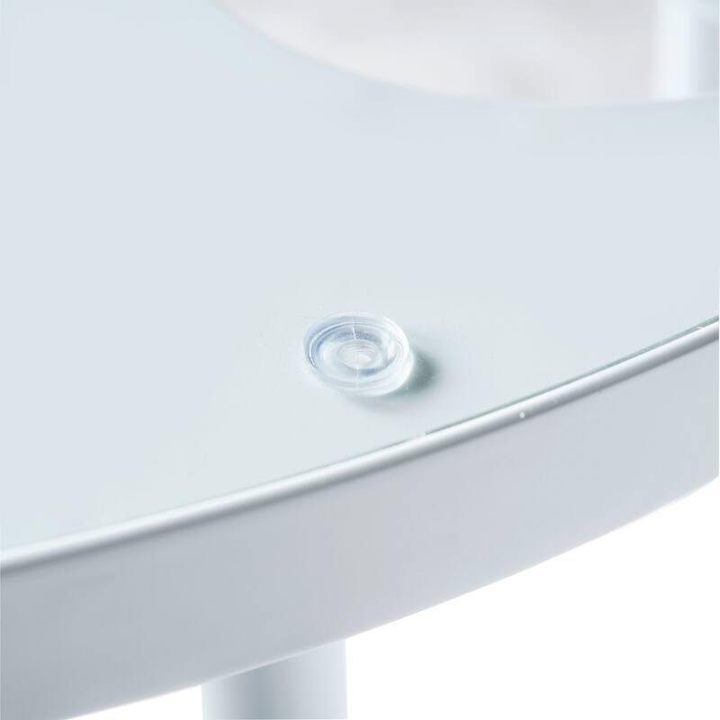 LeisureMod Devon 3Piece Outdoor Dining Set with Table and 2 Chairs