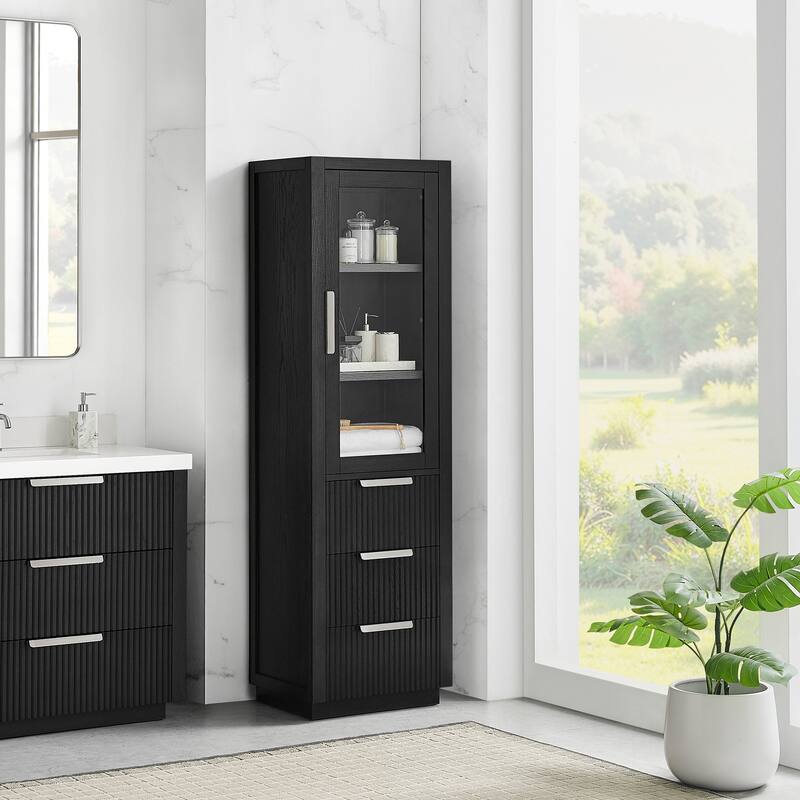 Santarem Solid Wood Bathroom Storage Cabinet