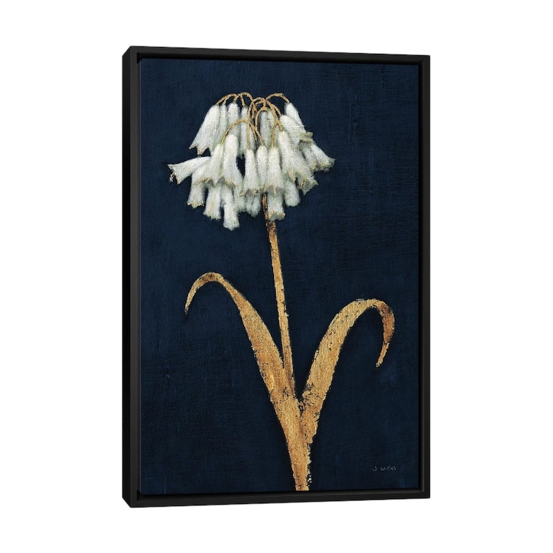 iCanvas "Shimmering Summer II Indigo Crop" by James Wiens Framed Canvas Print - 40x26 - Black