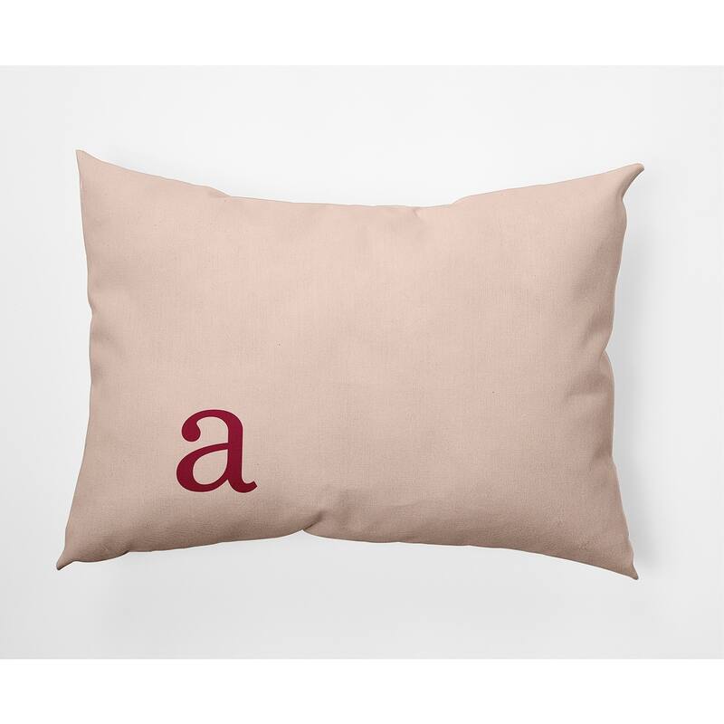 Modern Monogram Decorative Throw Pillow - 14" x 20" - a