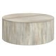 preview thumbnail 11 of 32, WYNDENHALL Hillmount SOLID MANGO WOOD 36 inch Wide Round Contemporary Drum Coffee Table & Fully Assembled - 36"d x 36" w x 14"h