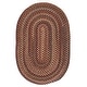 preview thumbnail 11 of 12, Copper Grove Coconino Transitional Braided Area Rug 10' x 10' Round - Rust