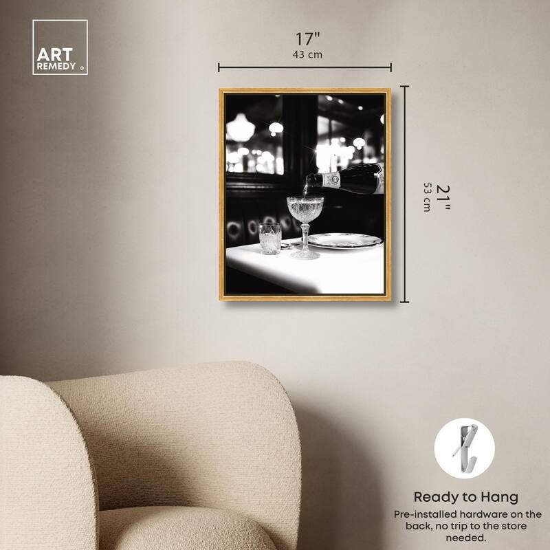 Sparkling in Monochrome II Canvas by Art Remedy