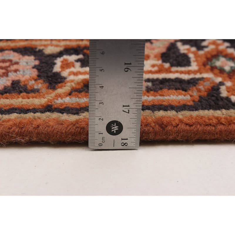ECARPETGALLERY Hand-knotted Serapi Heritage Copper Wool Rug - 2'5 x 11'7
