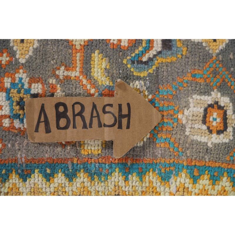 Hand Knotted Oriental 100% Wool Carpet Traditional Medallion Multi-Colored Mahal Area Rug - 12' 0'' X 7' 10''