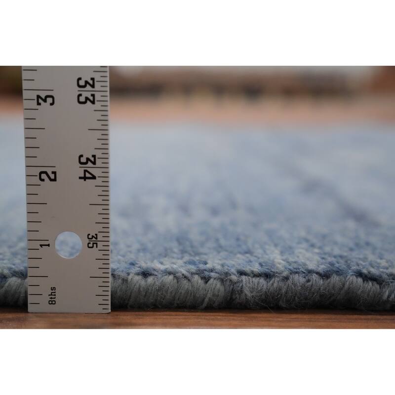 Hand Knotted Oriental 100% Wool Carpet Tribal Animal Pictorial Navy Blue & Blues Gabbeh Area Rug - 6' 5'' X 4' 7''