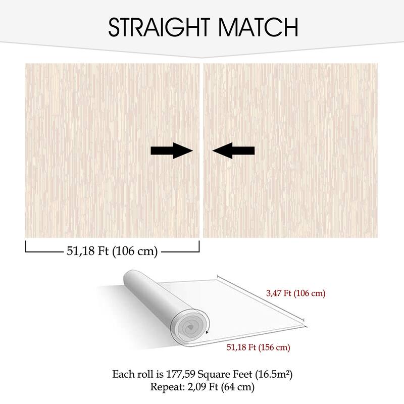 SUSSEXHOME Removable Wallpaper-Waterproof, Strippable, Light Resistance & Cleanable Wall Paper Roll-Wallpaper-Rain