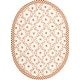 preview thumbnail 20 of 98, SAFAVIEH Handmade Chelsea Aubree French Country Trellis Wool Rug 7'6" x 9'6" Oval - Ivory/Rust - Oval