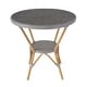 preview thumbnail 6 of 24, Tobias Outdoor Rattan and Metal Round Bistro Table