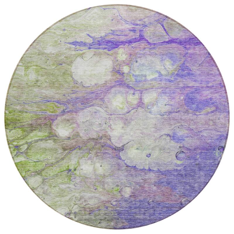 Machine Washable Indoor/ Outdoor Chantille Modern Abstract Rug
