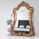 preview thumbnail 1 of 6, Allan Andrews Aged Gold Ornate Framed Full Length Floor & Wall Mirror - 89"H x 60"W