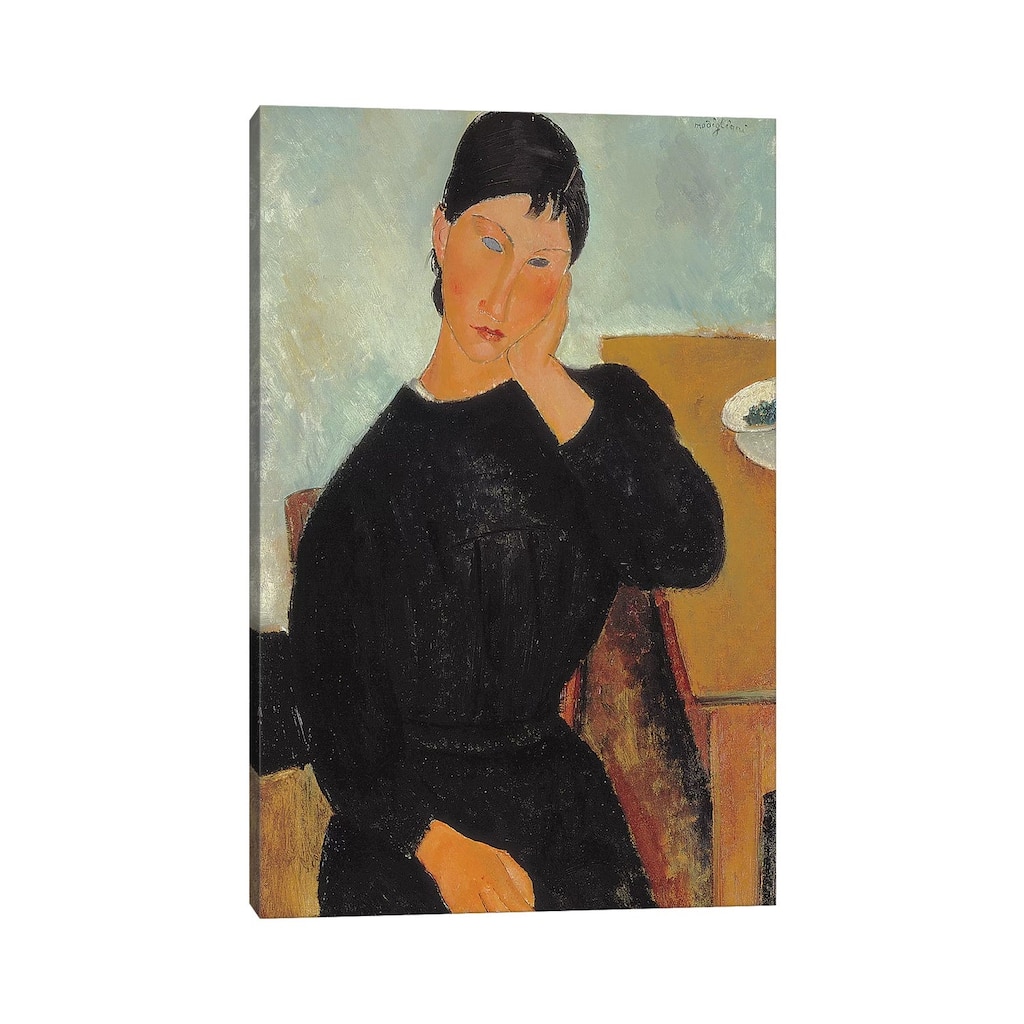 iCanvas "Elvira Resting at a Table, 1919 " by Amedeo Modigliani Canvas Print