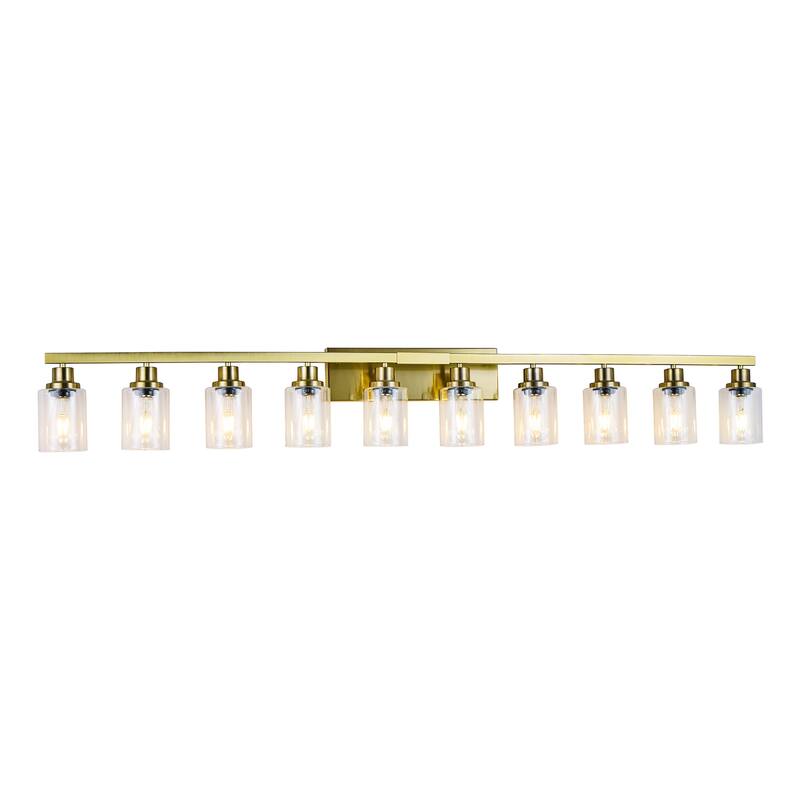 10-Light Vanity Lights for Mirror, 52 inch Modern Bathroom Wall Lighting for Bedroom, Living Room