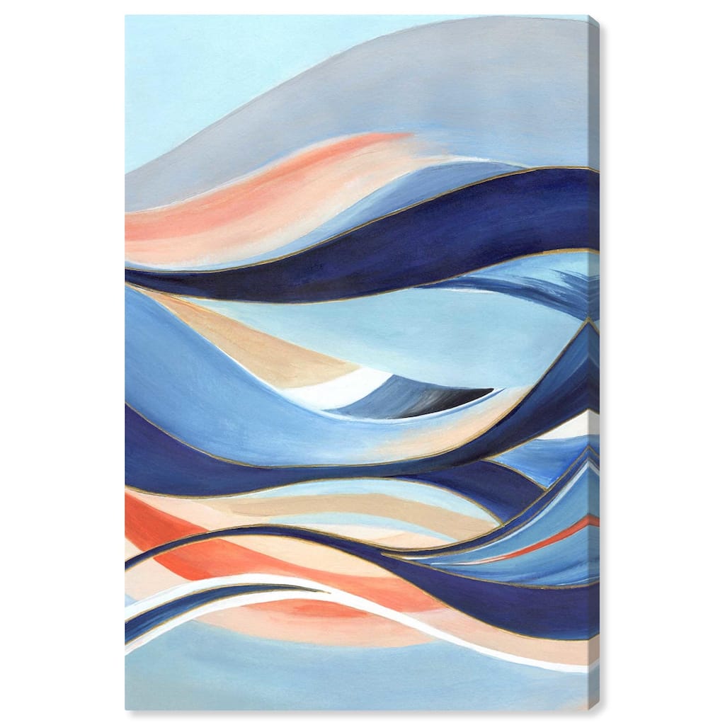 Glowing Blue I Canvas by Art Remedy, Gallery Wrapped