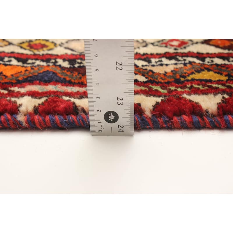 ECARPETGALLERY Hand-knotted Anatolian Vintage Red Wool Rug - 5'3 x 9'4