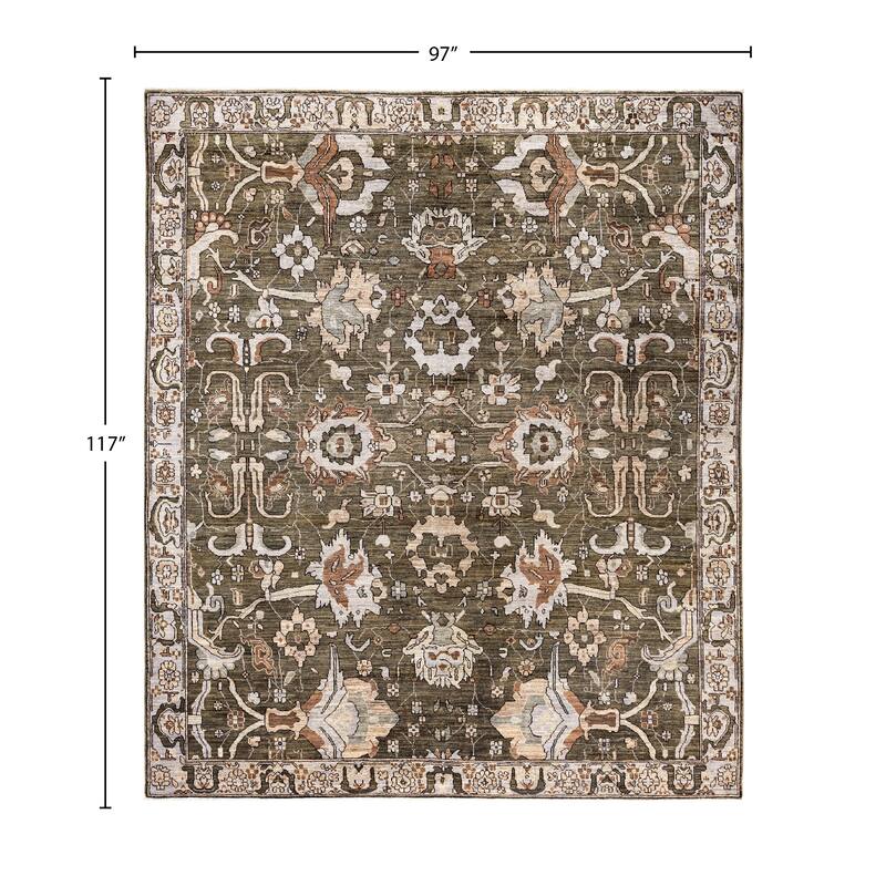 Serapi One-of-a-Kind Hand-Knotted Area Rug - Brown - 8' 1" x 9' 9"