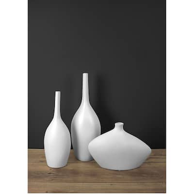 Bottle 10 Inch Ceramic Vase