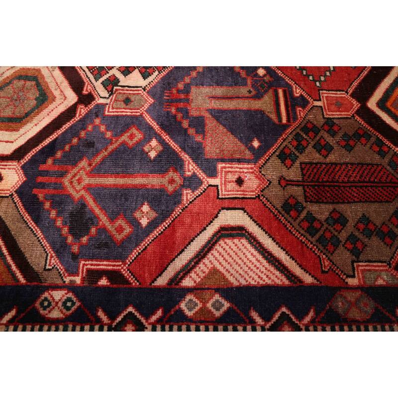 ECARPETGALLERY Hand-knotted Kayseri Vintage Red Wool Rug - 5'0 x 10'0