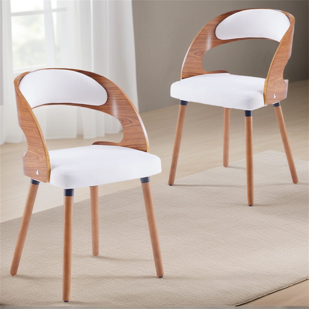 Set of 2 Modern Upholstered Dining Chairs