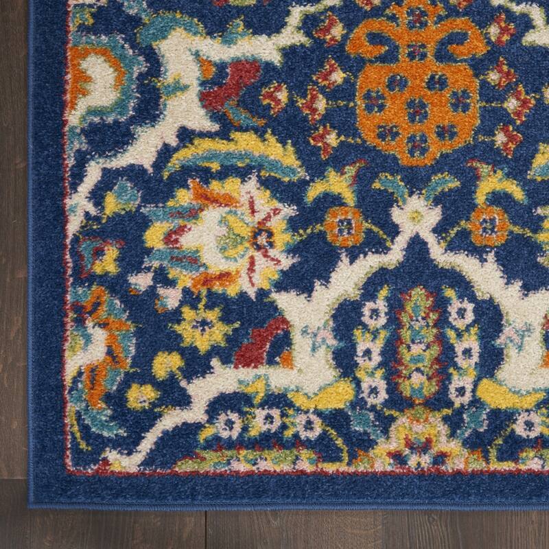 Power Loomed Floral Area Rug