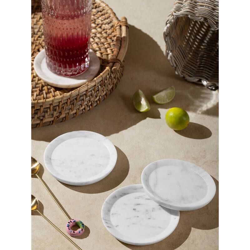 Paloma Marble Coasters - Set of 4