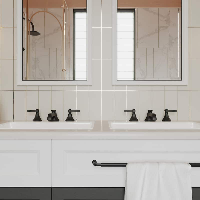 Bathroom Faucet with Pop-Up Drain Lever