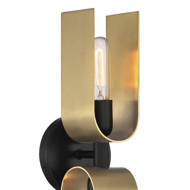 Designers Fountain D263M-2WS U Turn 2 Light 18" Tall Wall Sconce