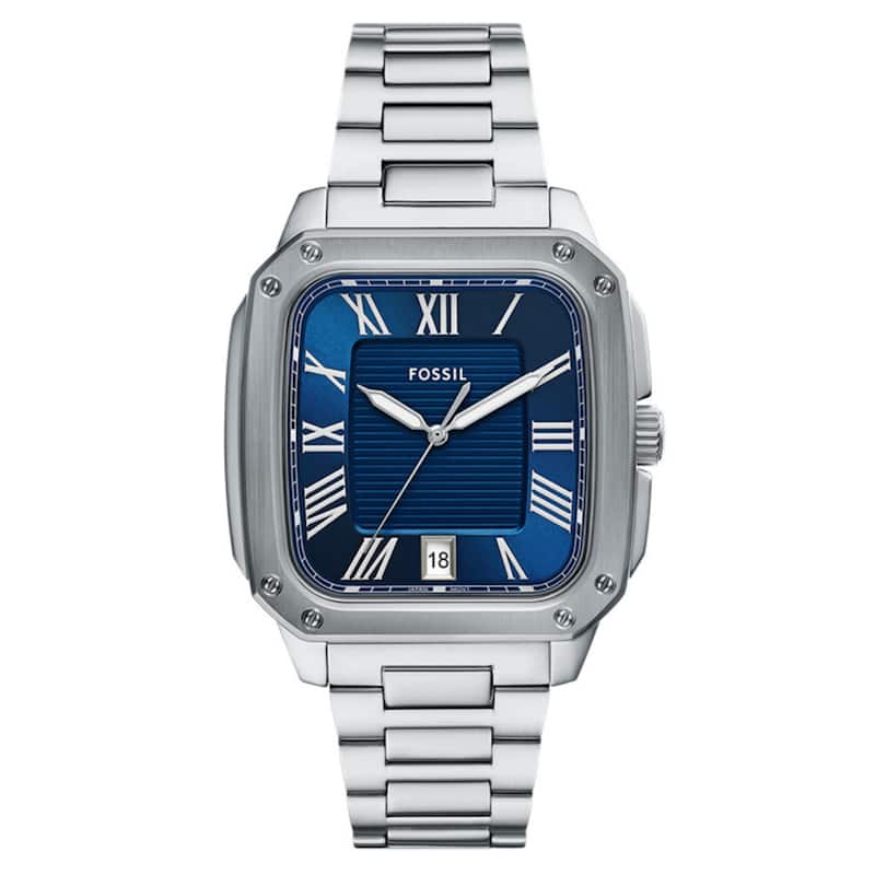 Fossil Men's Crosby Blue Dial Watch - FS6121 - One Size