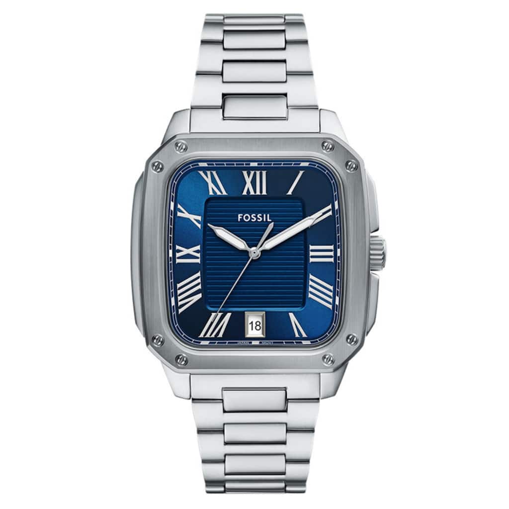 Fossil Men's Crosby Blue Dial Watch - FS6121 - One Size