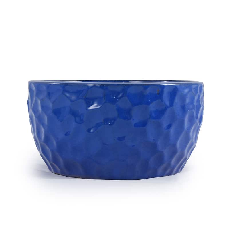 3 Pieces Ceramic Planter Pot, Modern Indoor Outdoor Flowerpot for Patio, Garden, or Windowsills