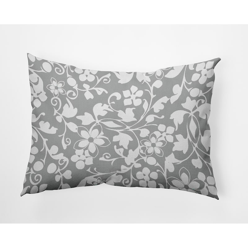 Evelyn Decorative Throw Pillow - Lunar - 14" x 20"