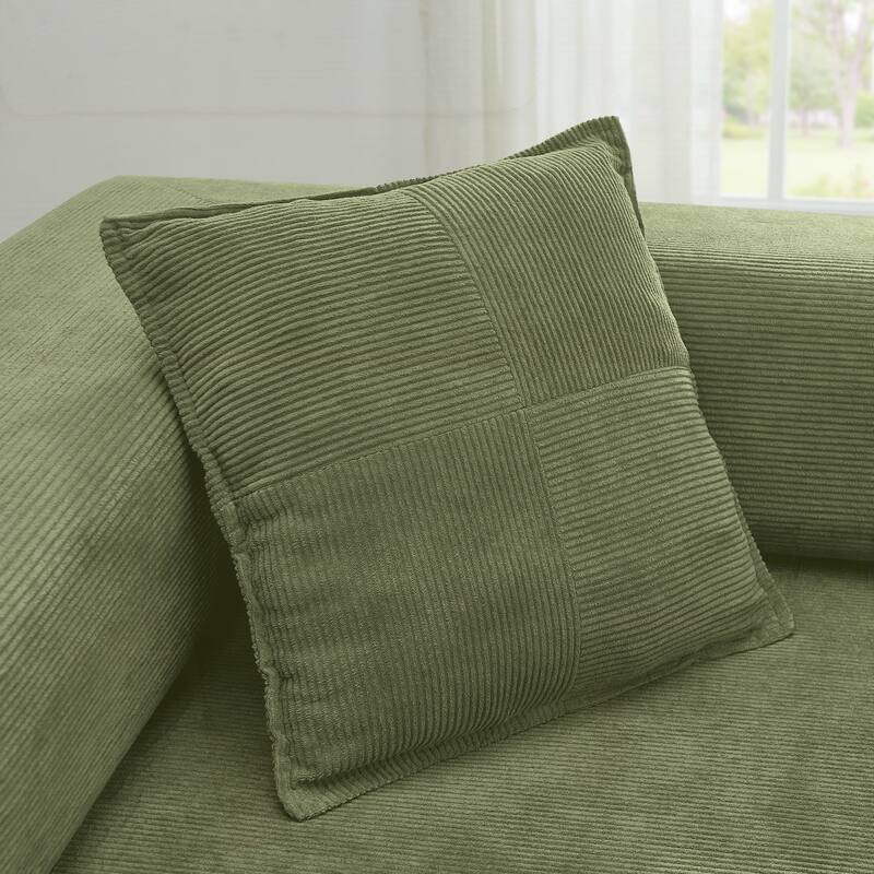 Modular Sectional Sofa with L-Shape Chaise, Boneless Cloud Couch with Deep Seat