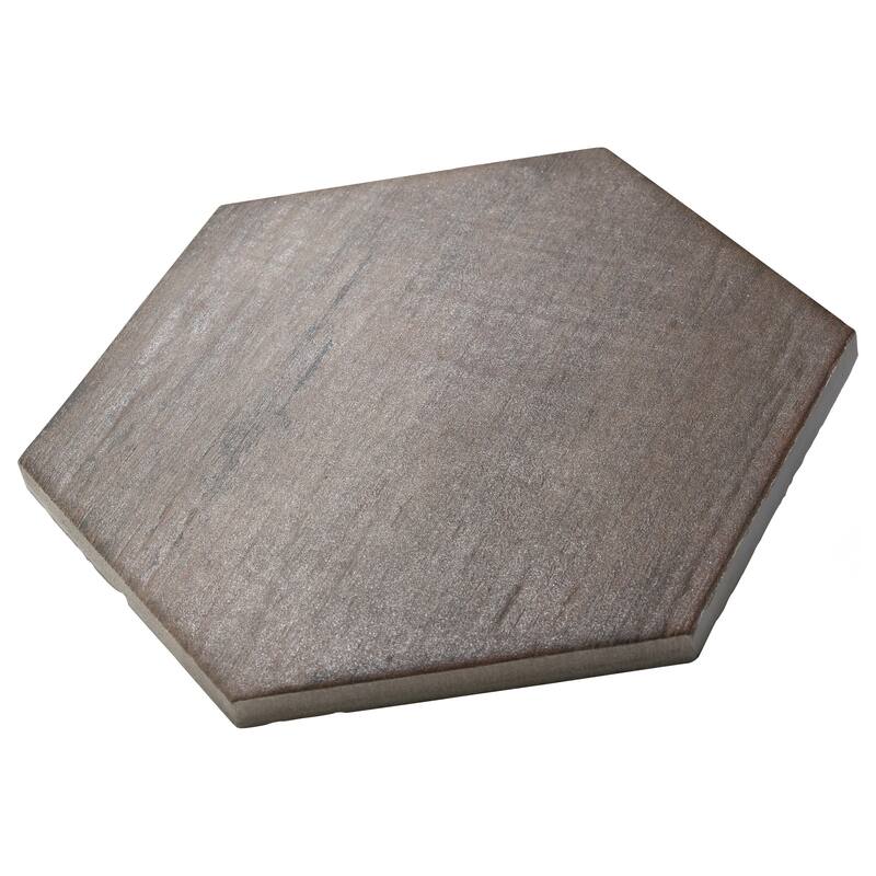 Merola Tile Retro Mini Hex Terra 7" x 8" Porcelain Floor and Wall Tile