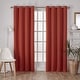 preview thumbnail 33 of 39, Porch & Den Boosalis Sateen Twill Blackout Curtain Panel Pair 108 Inches - Orange