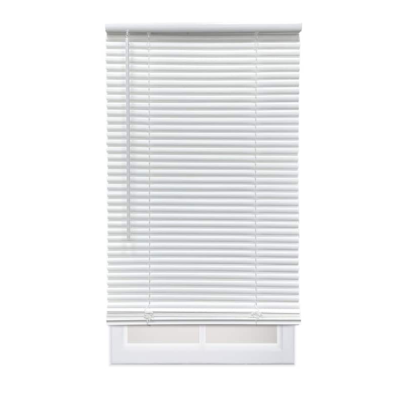 White Cordless Room Darkening Eco Mini Blinds with 1 in. Slats - 42 x 60